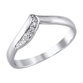 trendor 21806 Damenring Silber 925 Rhodiniert Zirkonia-Ring