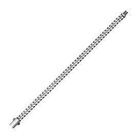 trendor 21809 Men's Curb Chain Bracelet Oxidized Silver 925 Width 7 mm