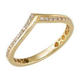 trendor 21830 Damenring Gold 333/8K Zirkonia-Ring