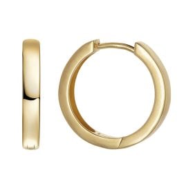 trendor 21932 Women's Hinged Hoop Earrings Gold-Plated 925 Silver Ø 16 mm