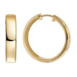 trendor 21942 Creolen Ohrringe 925 Silber Vergoldet Klappcreolen Ø 23 mm
