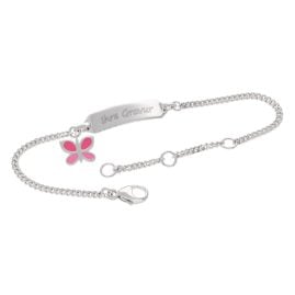 trendor 21844 Armband mit Namen für Kinder 925 Silber 925 Gravurband 14,5 cm