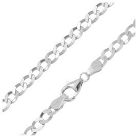 trendor 31036 Herren Panzer-Halskette 925 Silber Rhodiniert Breite 4,5 mm