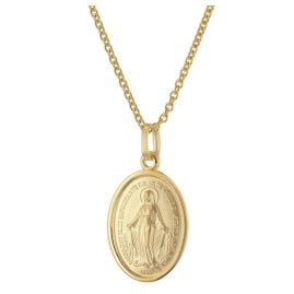 trendor 31164 Halskette Milagrosa 925 Silber Vergoldet Madonna Medaille