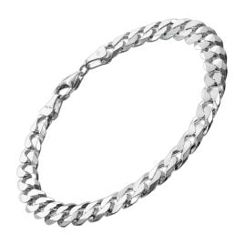 trendor 75138 Herren-Armband Silber 925 Panzerkette Breite 7,8 mm