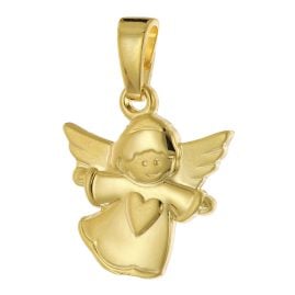 trendor 31044 Engel Schmuck-Anhänger für Kinder 925 Silber Vergoldet