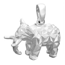 trendor 31060 Anhänger Elefant Origami-Style 925 Sterling-Silber