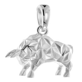 trendor 31062 Anhänger Stier Origami-Style 925 Sterling-Silber