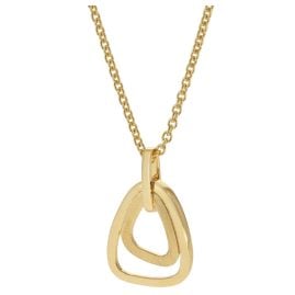 trendor 31194 Pendant Gold 333/8ct Ice-Matt Gold-Plated Silver Chain