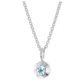 trendor 31156-02 Damen-Halskette mit Topas-Anhänger 925 Sterlingsilber