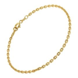 trendor 31237 Damen-Armband 925 Silber Vergoldet 2,2 mm breit