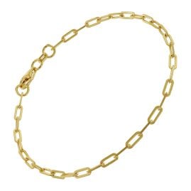 trendor 31253 Damen-Armband 925 Silber Vergoldet 2,5 mm breit