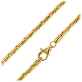 trendor 31266 Halskette Cardano 925 Silber Vergoldet 3,2 mm breit