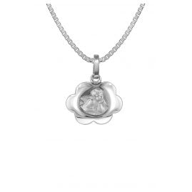 trendor 73136 Silver Necklace with Guardian Angel Pendant