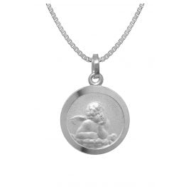 trendor 73181 Silver Children's Necklace with Angel Pendant