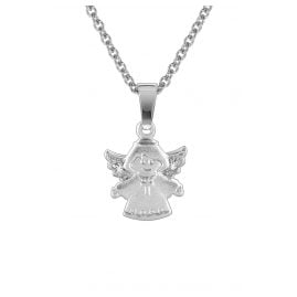 trendor 78612 Kids Silver Necklace with Angel Pendant