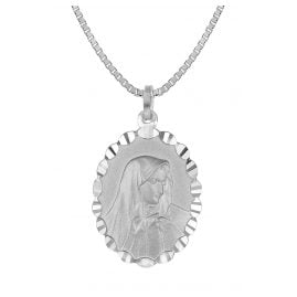 trendor 35853 Our Lady of Sorrows Pendant Silver Necklace