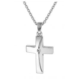 trendor 35864 Women's Cross Pendant Necklace 925 Silver