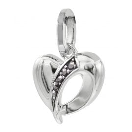 trendor 08785 Silver Pendant Heart with Marcasites