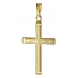trendor 51369 Cross Pendant Gold 585 / 14K Cross For Women / Men / Children