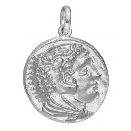 trendor 358842 Pendant Herakles/Zeus 925 Silver Replica Greek Drachma
