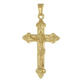 trendor 51951 Kreuz mit Korpus Gold 333 (8 Kt) Anhänger Kruzifix