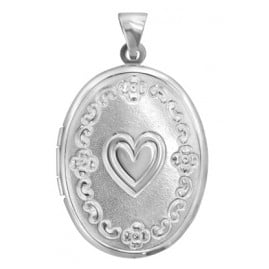 trendor 63805 Silver Locket with Heart