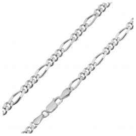 trendor 85925 Men's Necklace Silver 925 Figaro Chain