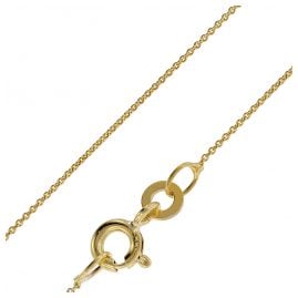 trendor 72405 Necklace for Pendants 333 Gold Round Anchor Chain 0.8 mm