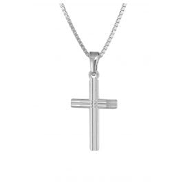 trendor 79084 Halskette mit Kreuz 925 Silber