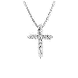 trendor 35907 Cross Pendant with Necklace For Children Silver 925