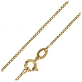 trendor 08429 Box Chain Necklace Gold Plated