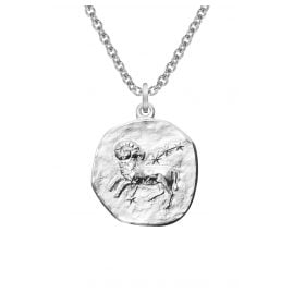 trendor 08441-04 Silver Zodiac Aries with Necklace