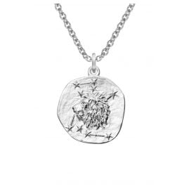 trendor 08448 Silver Zodiac Leo with Necklace