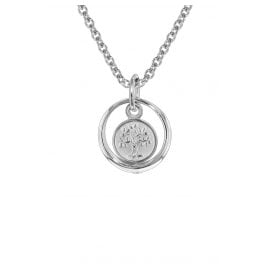 trendor 08468 Baptism Necklace 925 Silver bBaptism Ring With Tree Of Life