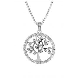 trendor 08544 Ladies Tree Of Life Pendant Silver Necklace
