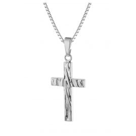 trendor 08920 Cross with Necklace Silver 925