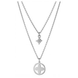 trendor 75066 Necklace For Women 925 Sterling Silver Double Row