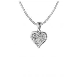 trendor 75262 Halskette für Junge Frauen Silber 925 mit Herz-Anhänger