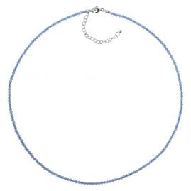 trendor 75479 Halskette für Damen Blauachat Ø 2,5 mm