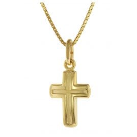 trendor 75624 Children's Necklace with Cross Pendant Gold 333 / 8 Carat