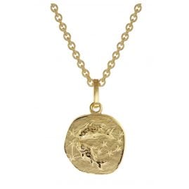 trendor 75905-03 Zodiac Sign for Children Pisces Gold 333 Pendant + Necklace