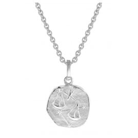 trendor 75920-10 Zodiac Sign for Kids Libra White Gold 333 Pendant + Necklace
