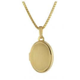 trendor 75973 Locket 333 Gold with Gold-Plated Silver Necklace