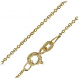 trendor 39708 Necklace for Pendants 585 / 14K Gold Round Anchor Chain 1.1 mm
