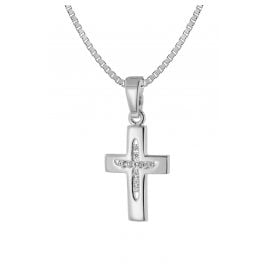 trendor 39714 Children's Cross Pendant Necklace 925 Silver