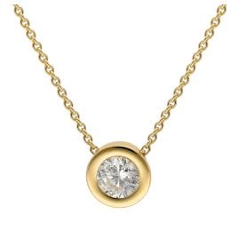 trendor 51364 Ladies' Necklace Gold 333 / 8K Cubic Zirconia Necklace