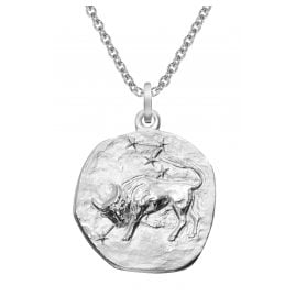 trendor 51610-05 Zodiac Sign Taurus Ø 20 mm and Necklace 925 Silver