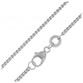 trendor 51912 Necklace 950 Platinum Curb Chain 45 cm