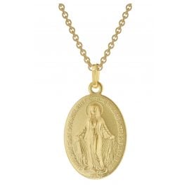trendor 51930 Milagrosa Gold 333/8K Madonna mit vergoldeter Silberkette